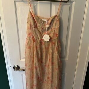 Storia Pink and Cream Casual Dress